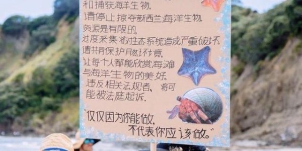 开云在线-大规模抗议爆发, 针对华人! 本地人在海边用中文横幅抵制!