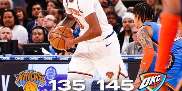 kaiyun-丢145分遭主场球迷狂嘘 尼克斯被雷霆打破防